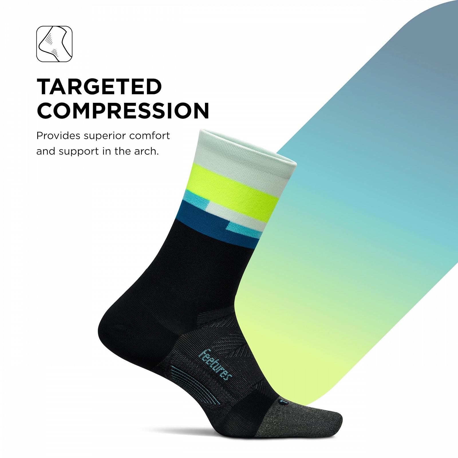 Носки Feetures Elite Ultra Light Cushion Mini Crew - Компрессионные спортивные носки - (1 пара), фото №4