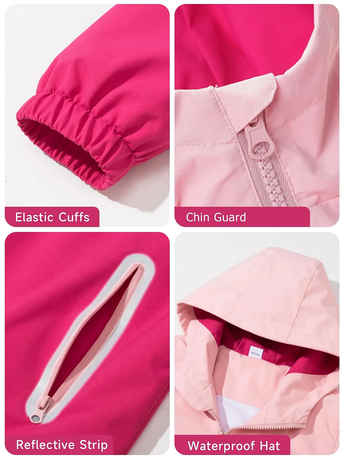 Дитяча дощова куртка LAUSONS, водонепроникна куртка для активного відпочинку, фото №4