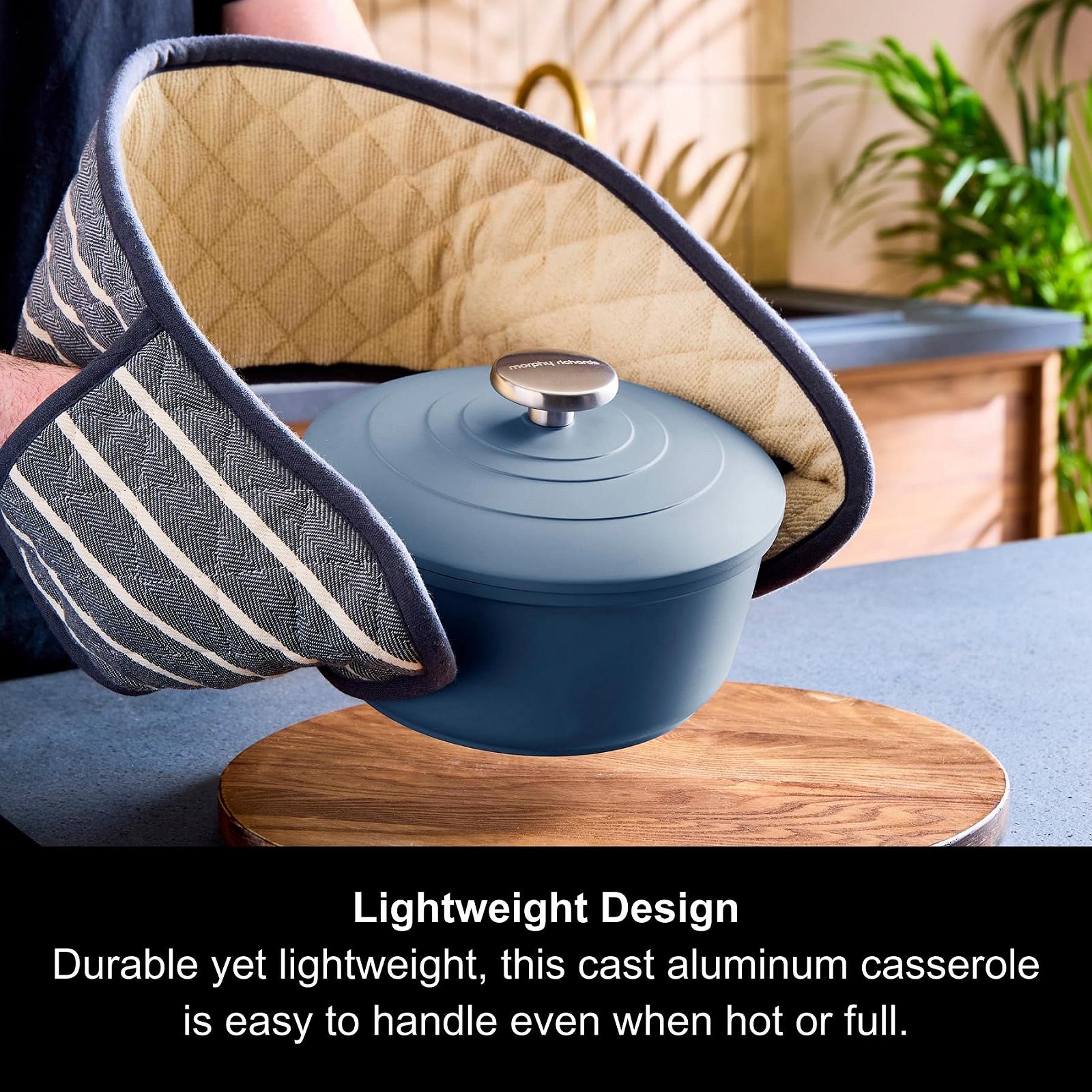 Жаровня Morphy Richards 851001 Литой алюминий 20 см Синяя, фото №4