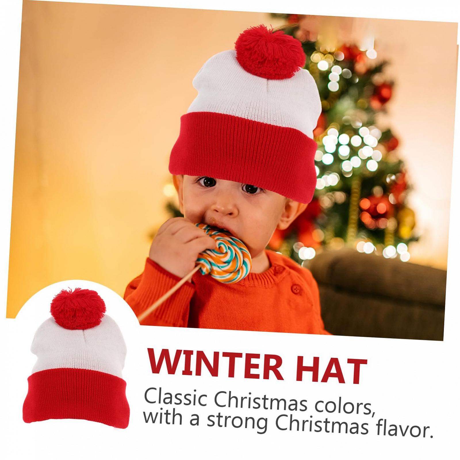 Вязаная шапка WRITWAA Красно-белая, фото №2 Вязаная шапка WRITWAA Красно-белая, фото №2