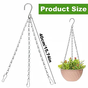 Ланцюги для підвісних кошиків Металеві 2 шт. synthetic.ua - Фото 1