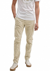 Штани Denim Men's Regular Tapered Cargo Pants 1042559-35723 Tom Tailor Бежевий M - Фото 1