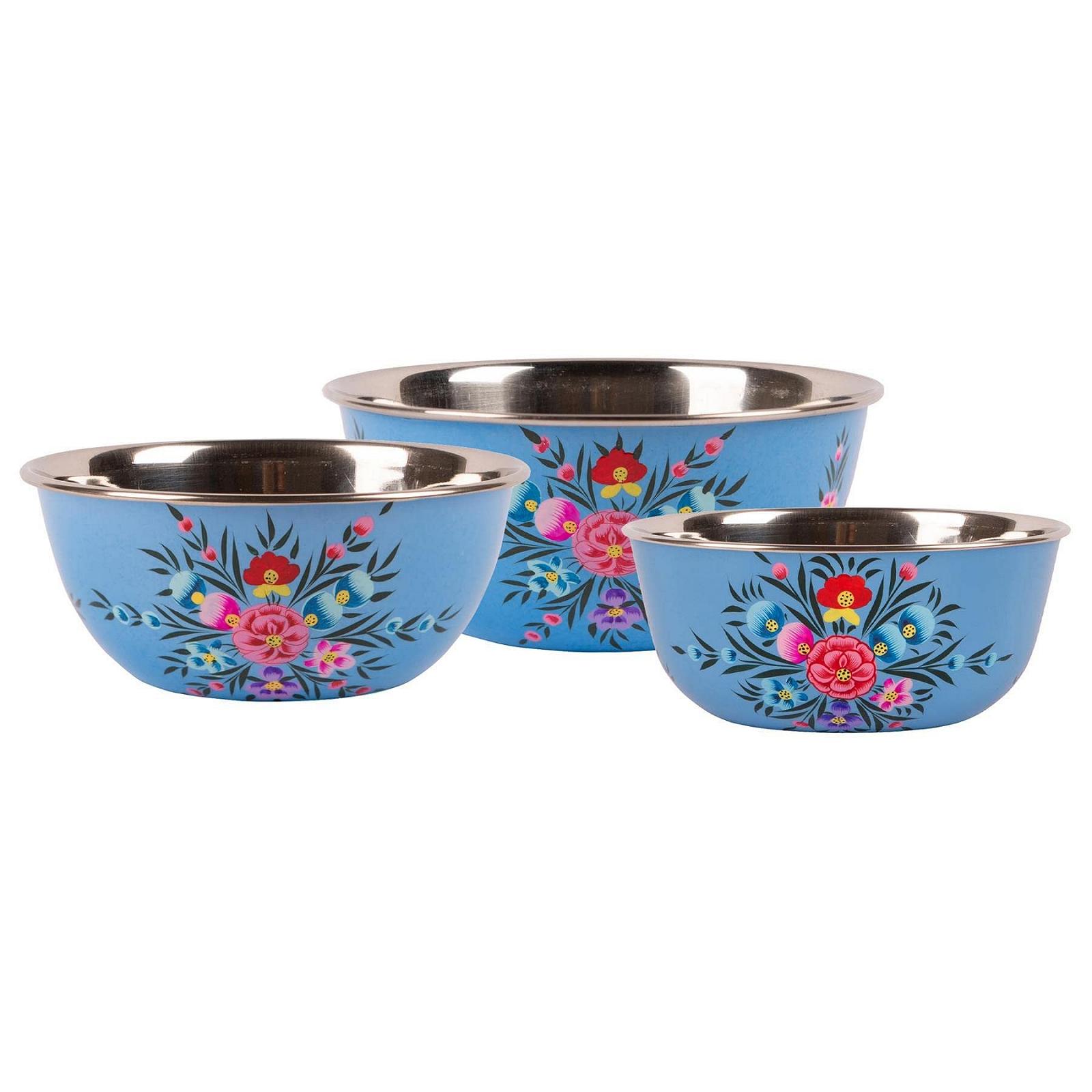 Миски для кемпінгу BillyCan Ocean Pansy з нержавіючої сталі, набір 3 шт., фото №1