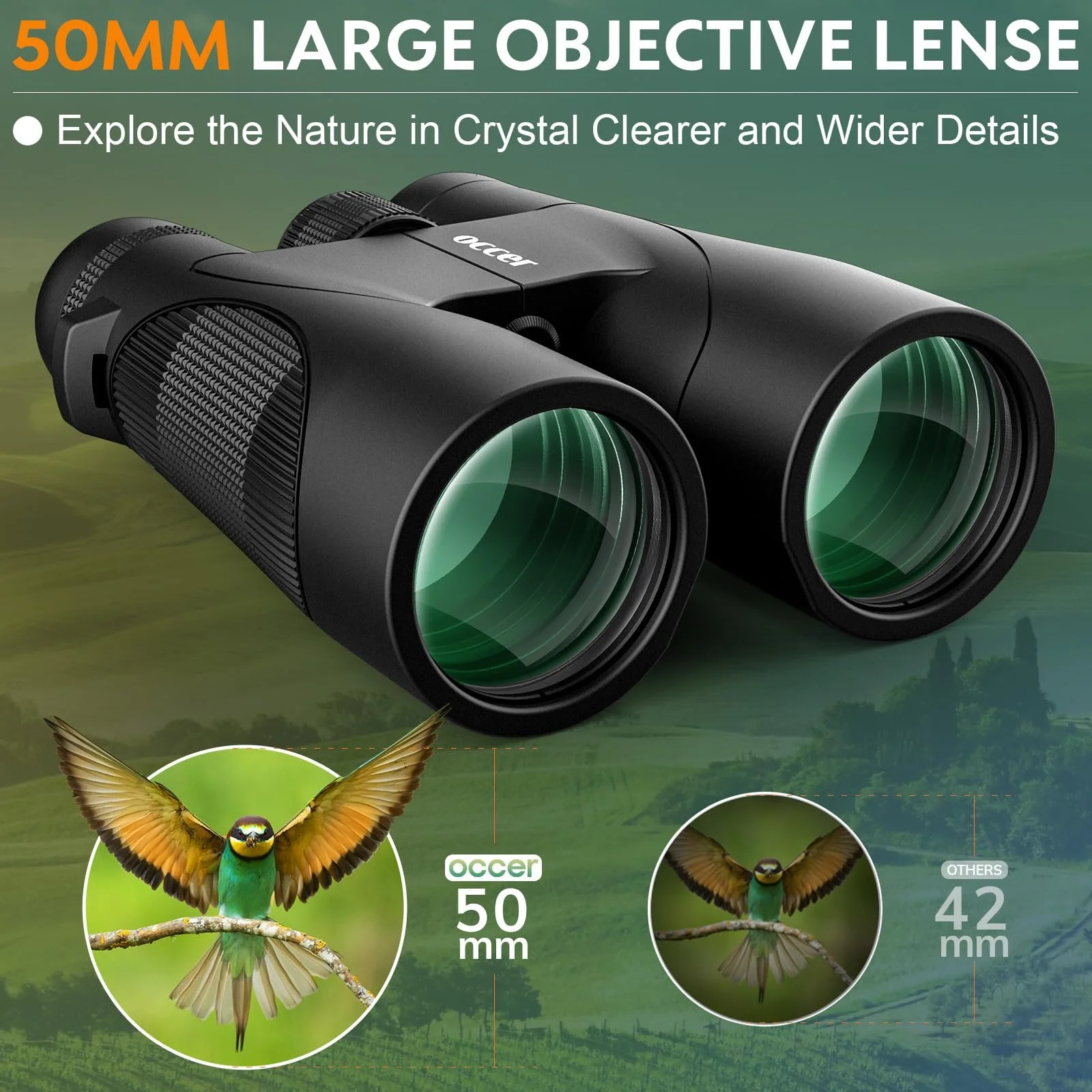 Бінокль 12x50 HD High Performance Clear Vision Easy Focus Long Range, фото №2