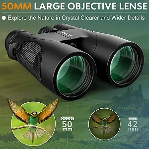 Бінокль 12x50 HD High Performance Clear Vision Easy Focus Long Range synthetic.ua - Фото 1