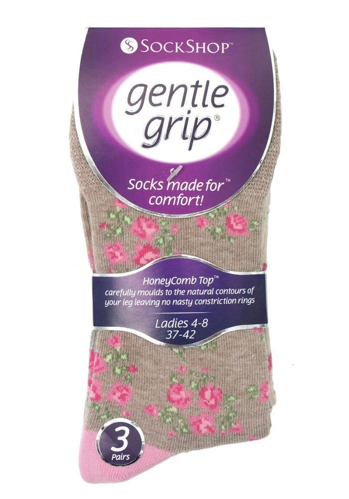 Шкарпетки Gentle Grip S 6 пар Жіночі еластичні шкарпетки, 37-42 EU Смугасті шкарпетки, Gg33, фото №2