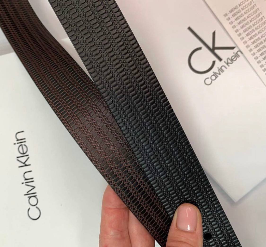 Чоловічий подарунковий набір ремінь та портмоне у фірмовому упакуванні Calvin Klein Jeans, фото №6