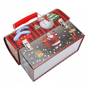 Копилка Рождественская жестяная с ручкой synthetic.ua - Фото 1