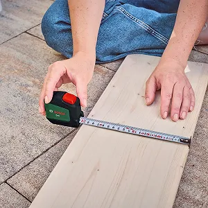 Рулетка Bosch 3 м (Autolock; лента шириной 19 мм, с нейлоновым покрытием, точная 3-метровая рулетка с двухсторонним крючком и металлической клипсой для ремня) synthetic.ua - Фото 1