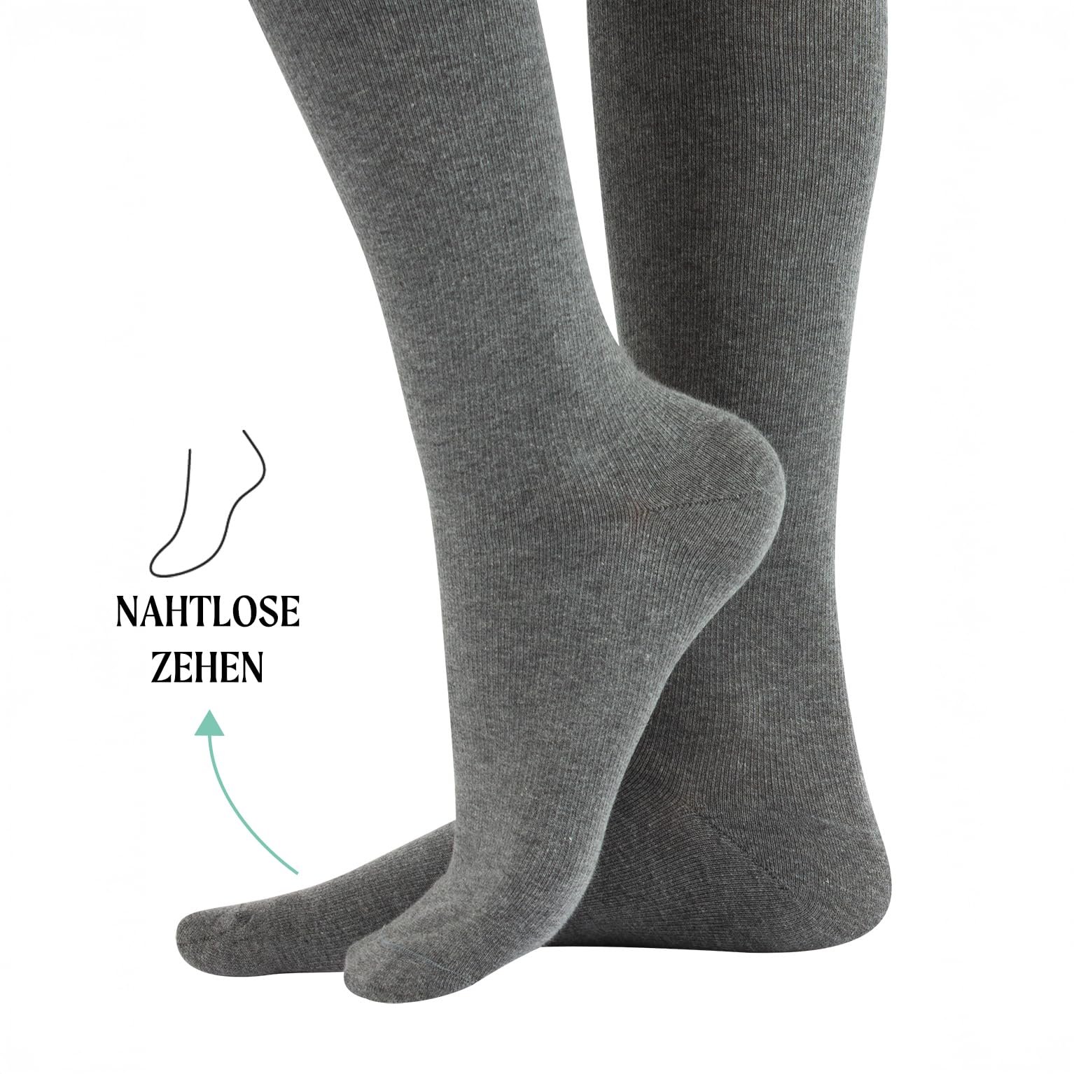 Гольфы Calzitaly Хлопковые с градуированной компрессией Компрессионные медицинские гольфы Черный, Синий, Серый, фото №6