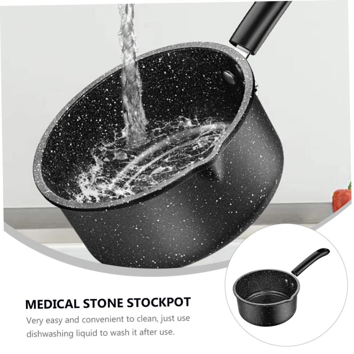 Ковш для молока С ручкой нержавеющая сталь термостойкий, фото №7