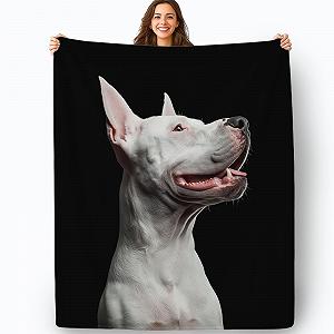 Покривало Фланелева Sherpa Флісова 3D Чорно-біла 130 x 150 см synthetic.ua - Фото 1