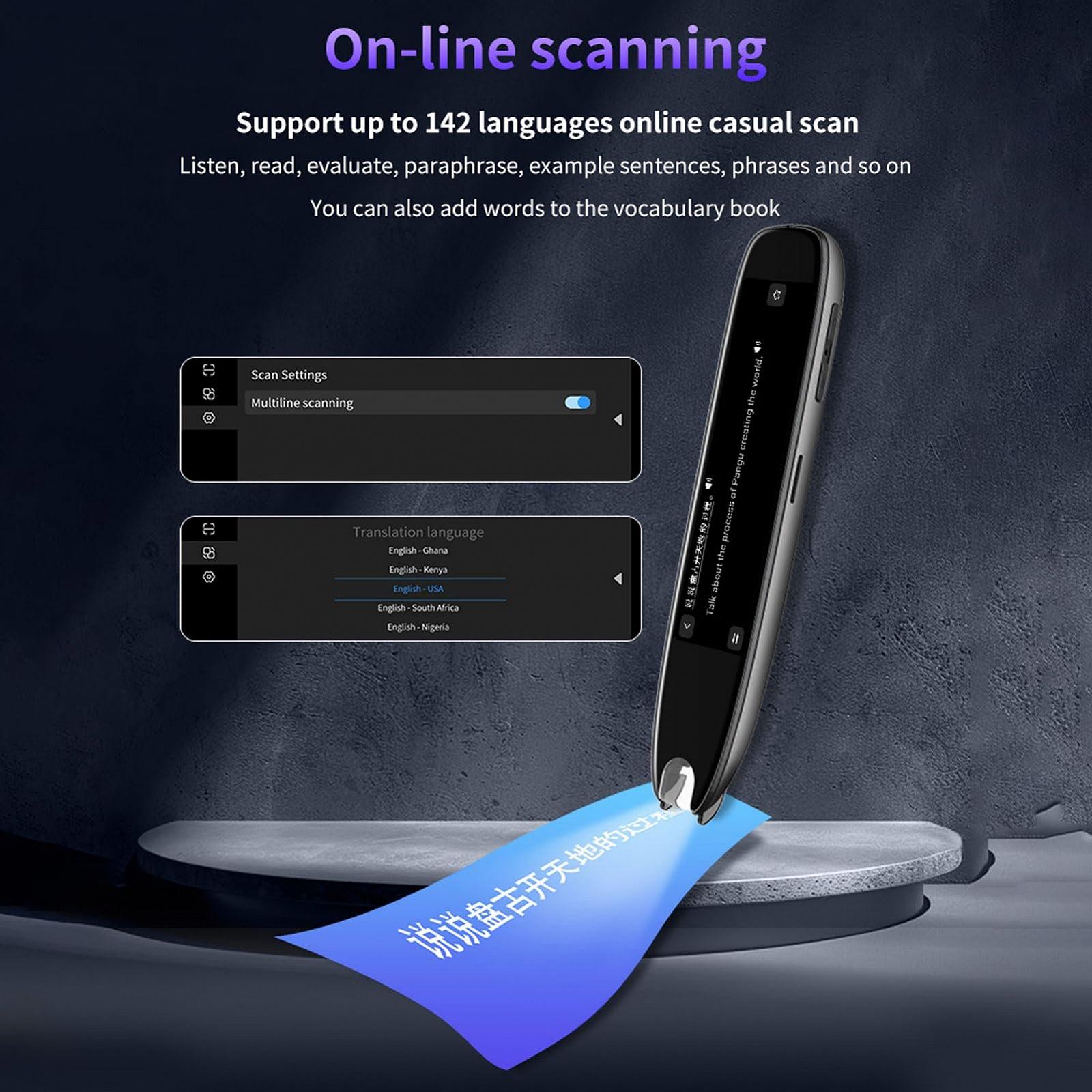 Ручка-сканер 3,7-дюймовий сенсорний екран Підтримує 142 мови, Перекладацька, фото №3