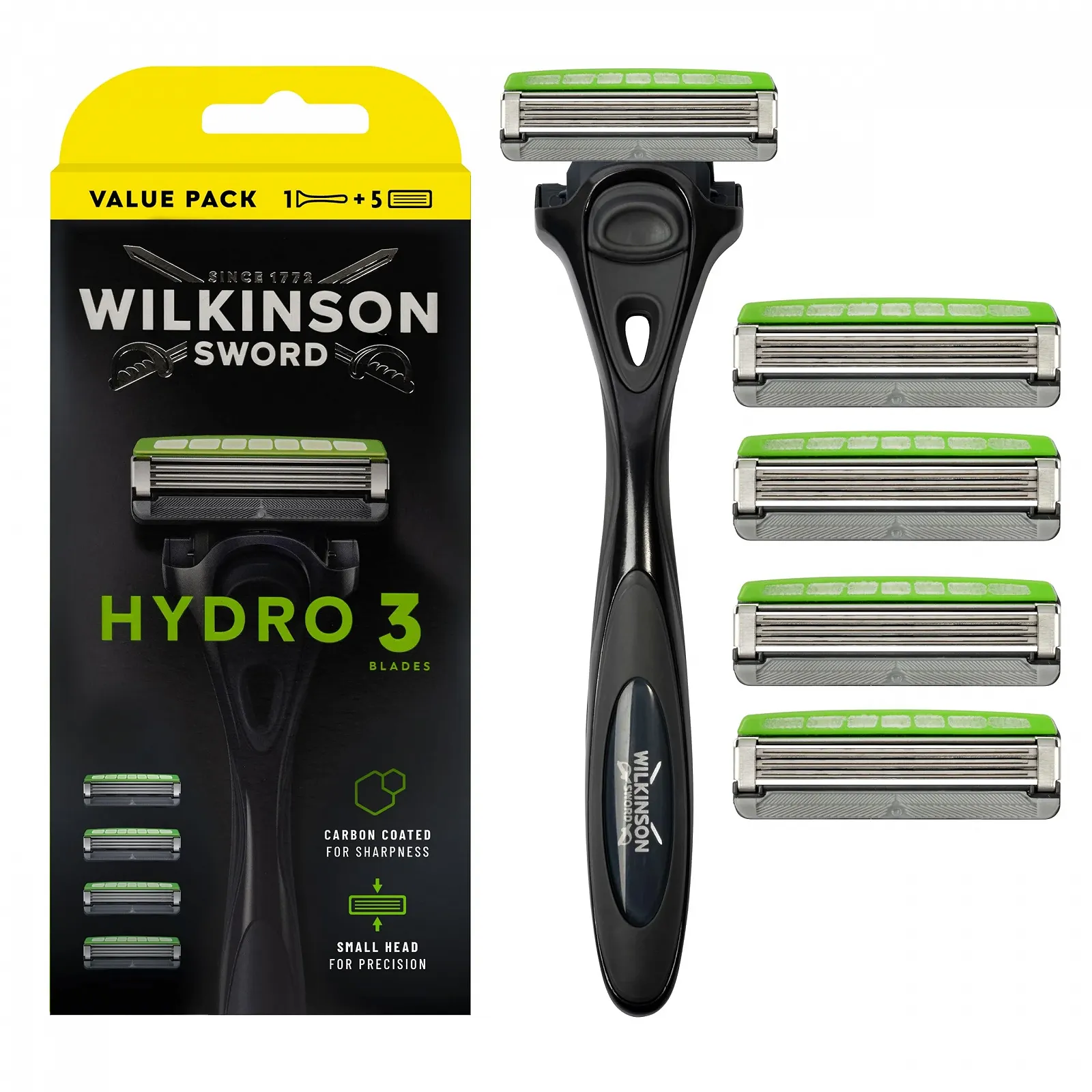 Бритва Wilkinson Sword Hydro 3 с 5 лезвиями для мужчин, фото №1 Бритва Wilkinson Sword Hydro 3 с 5 лезвиями для мужчин, фото №1