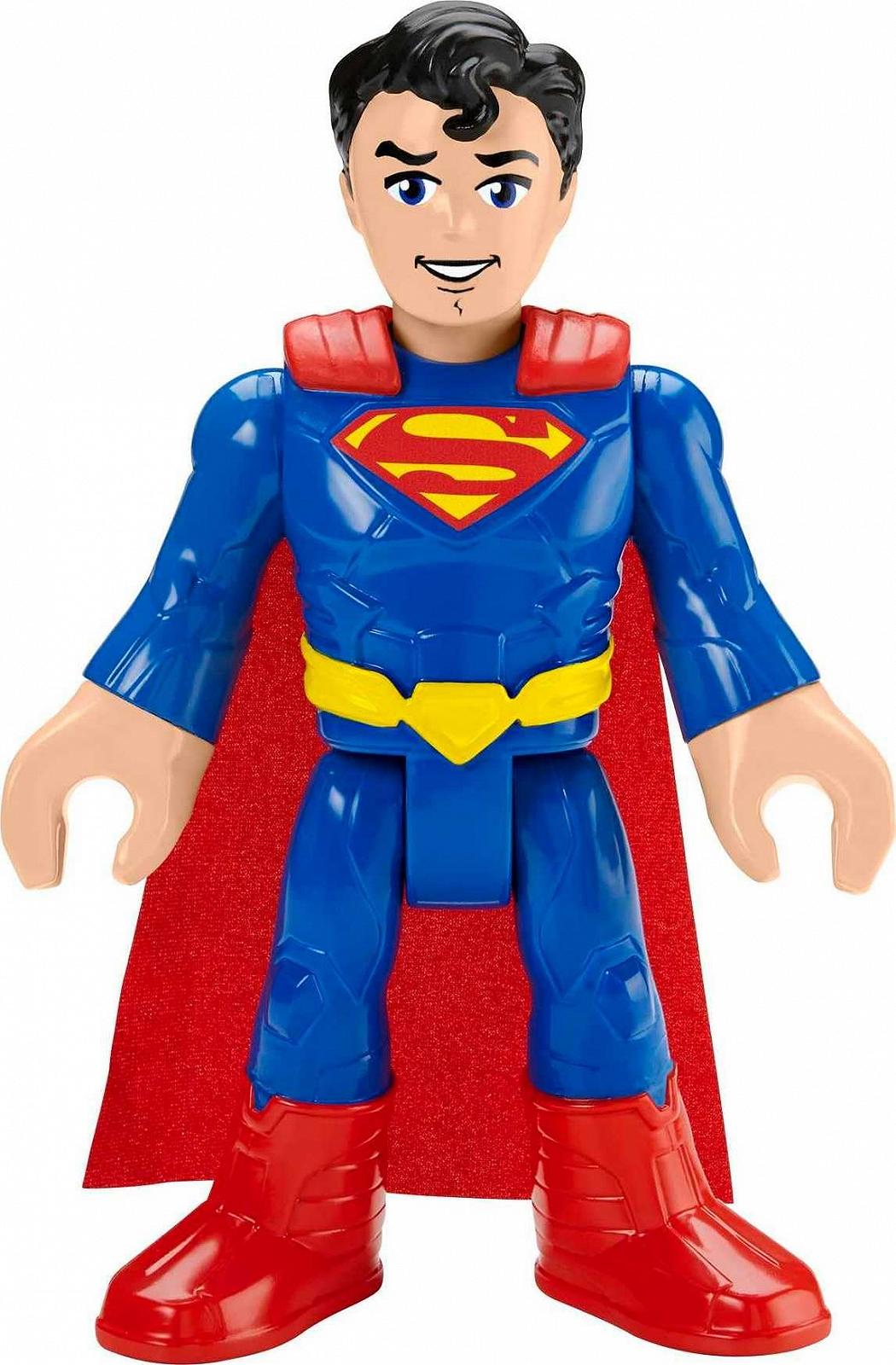 Игрушка-фигурка Imaginext DC Super Friends Superman XL 10 Дюймов Подвижные Части Мягкая Тканевая Накидка для Детей 3 до 8 Лет GPT43, фото №1