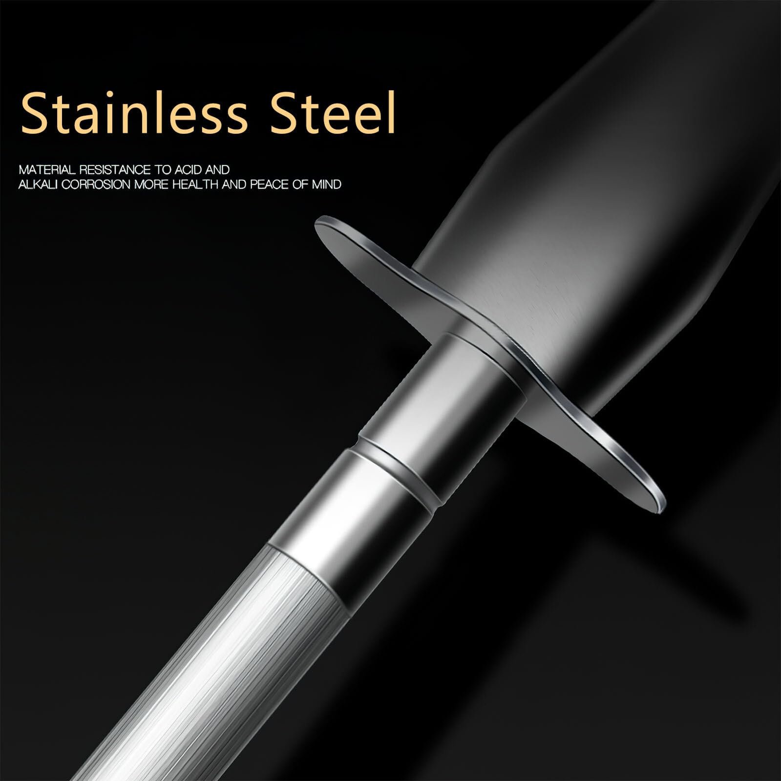 Мусат Toyvian із нержавіючої сталі з високою твердістю для кухонних ножів, фото №5