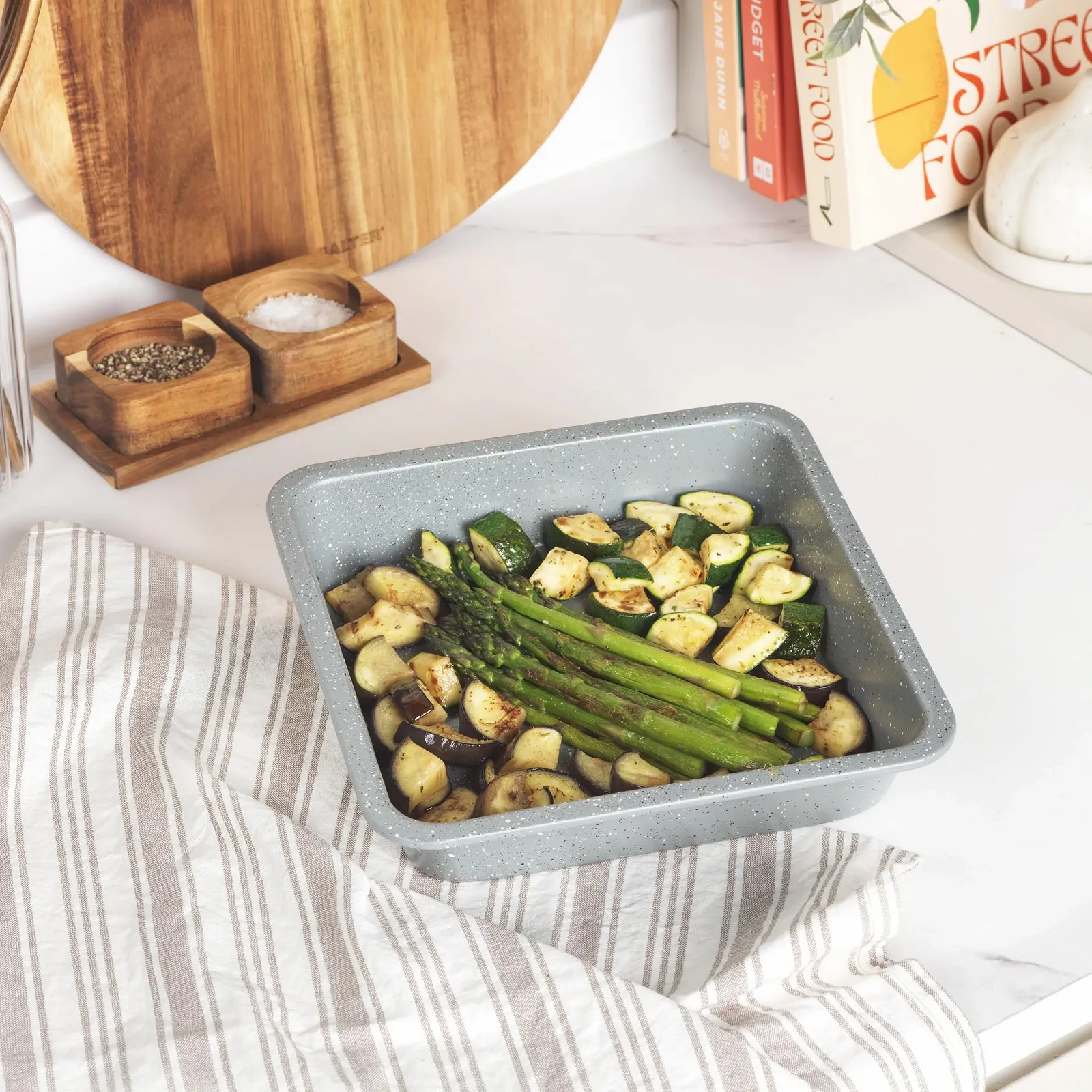 Противень для выпекания Salter Marble Collection BW02780G Квадратный 23 см Серый, фото №9