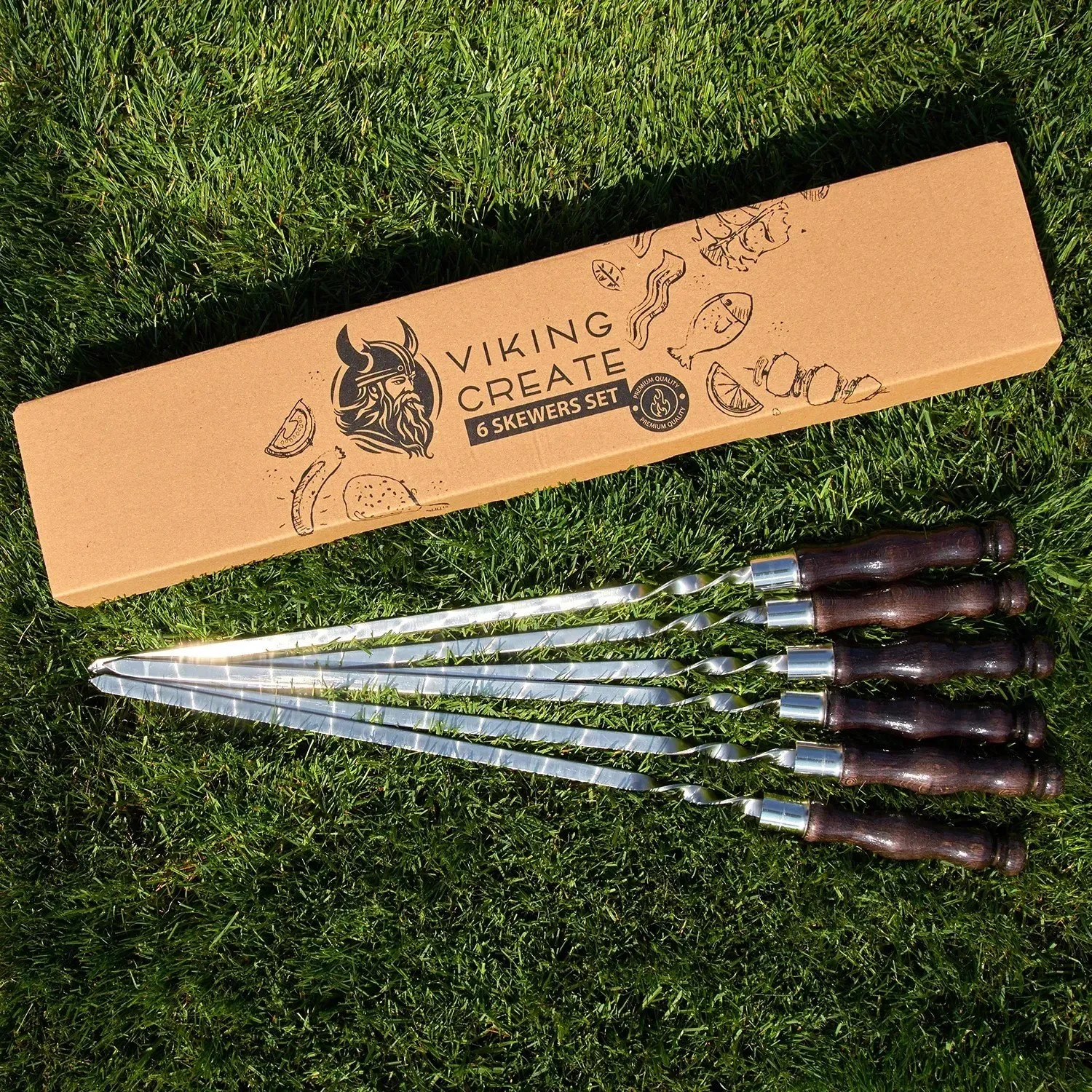 Набор шампуров из 6 предметов, фото №3