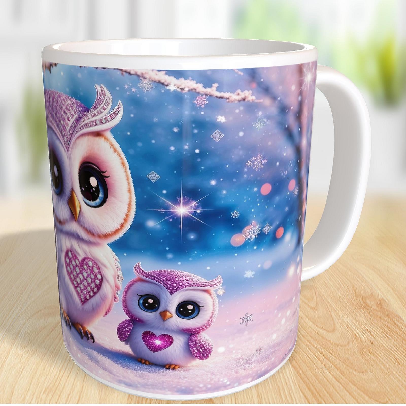 Кухоль Owl Chibi Diamond Painting 330 мл, керамічний, для кави, фото №4