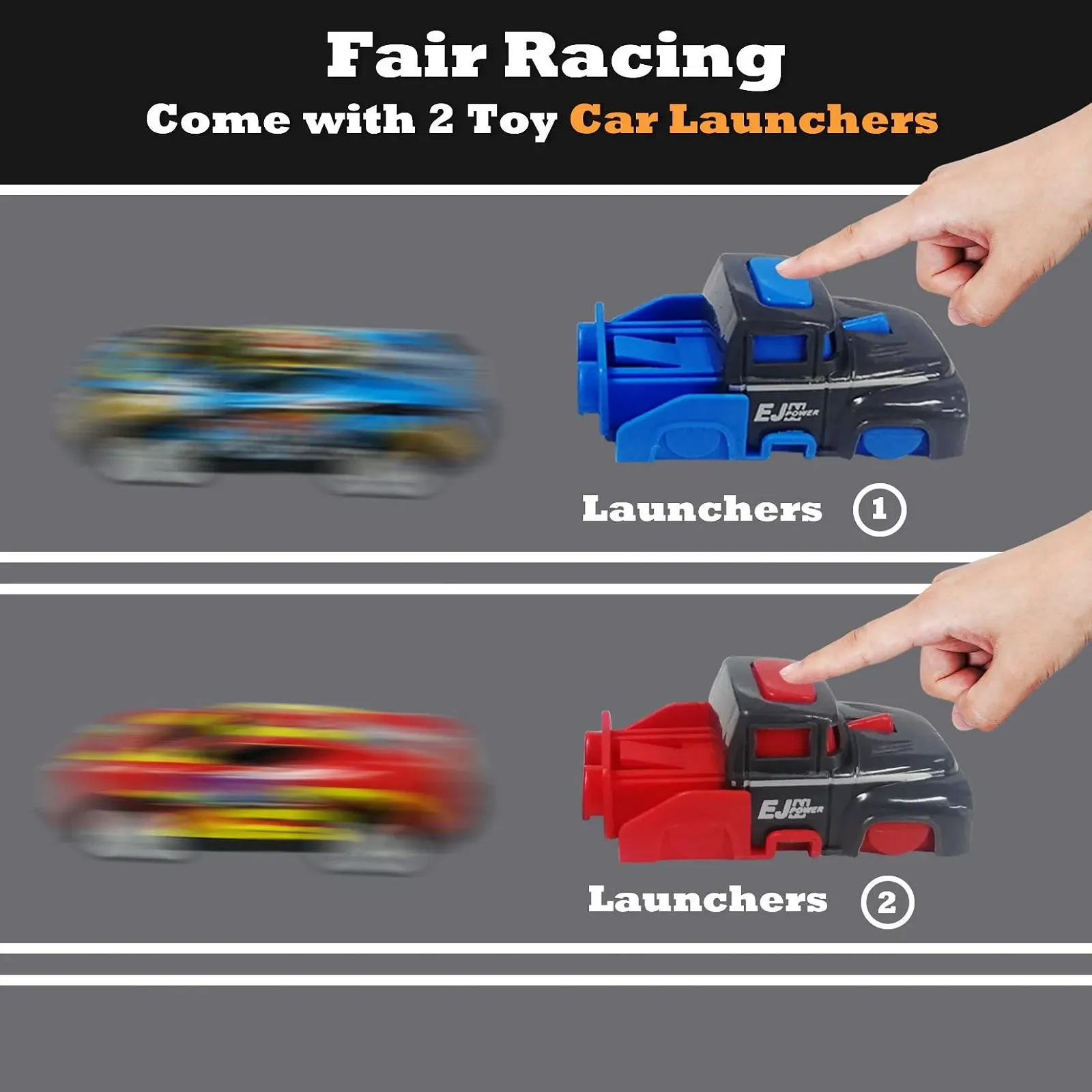 Іграшковий набір TOYABI Car Toy 21 шт з ігровим килимком та катапультою, маленькі машинки, фото №4