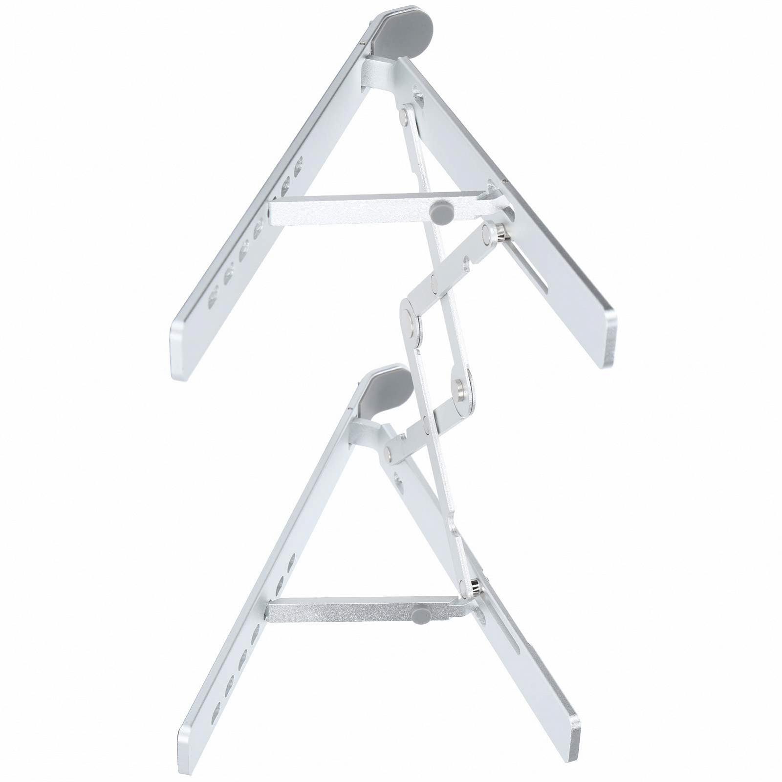 Подставка для ноутбука складная, алюминиевый сплав, подставка для компьютера с силиконовыми накладками, эргономичный держатель для ноутбука высотой до 156 дюймов, совместимая, фото №5 Подставка для ноутбука складная, алюминиевый сплав, подставка для компьютера с силиконовыми накладками, эргономичный держатель для ноутбука высотой до 156 дюймов, совместимая, фото №5