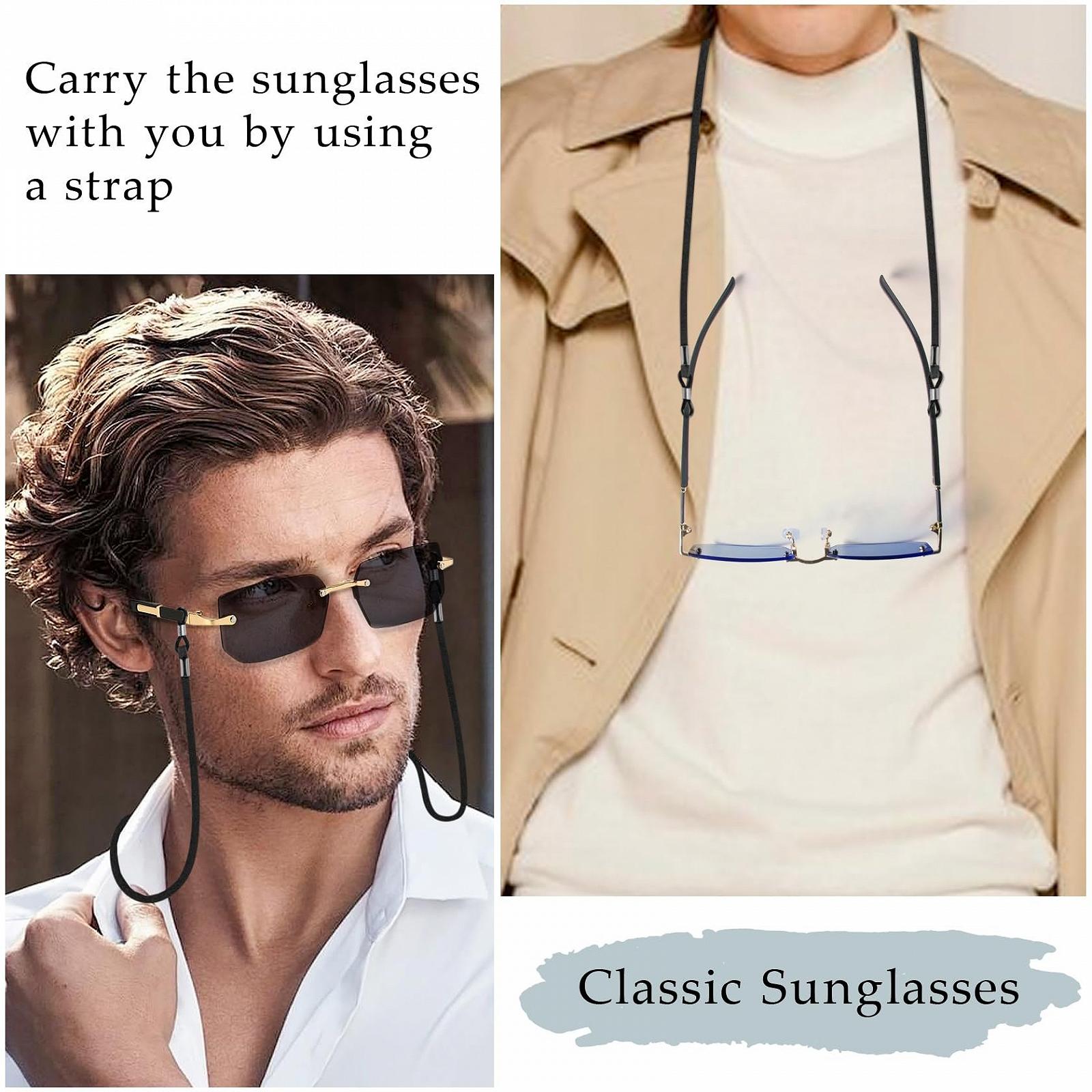 Сонцезахисні окуляри Без оправи MEGAVOW Прямокутні, фото №6