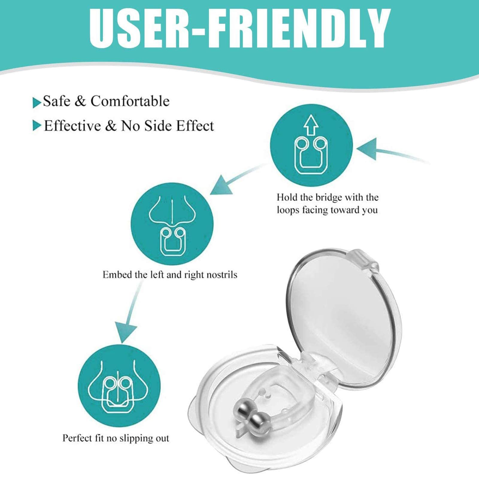 Кліпса проти хропіння BAtlam для чоловіків та жінок, фото №6 Кліпса проти хропіння BAtlam для чоловіків та жінок, фото №6