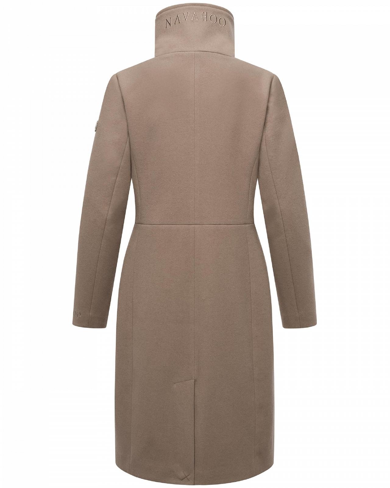 Жіноча перехідна куртка Navahoo у вовняному вигляді з асиметричним коміром і водонепроникною блискавкою, фото №3