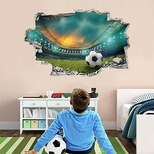 Наклейка на стіну TOARTI 3D Футбольна арена Прорив Різнокольоровий ціна на synthetic.ua - Фото 1 Наклейка на стіну TOARTI 3D Футбольна арена Прорив Різнокольоровий synthetic.ua - Фото 1