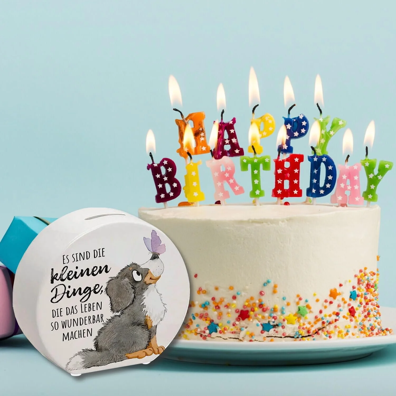 Скарбничка керамічна Бернський зенненхунд акварельний малюнок, фото №6