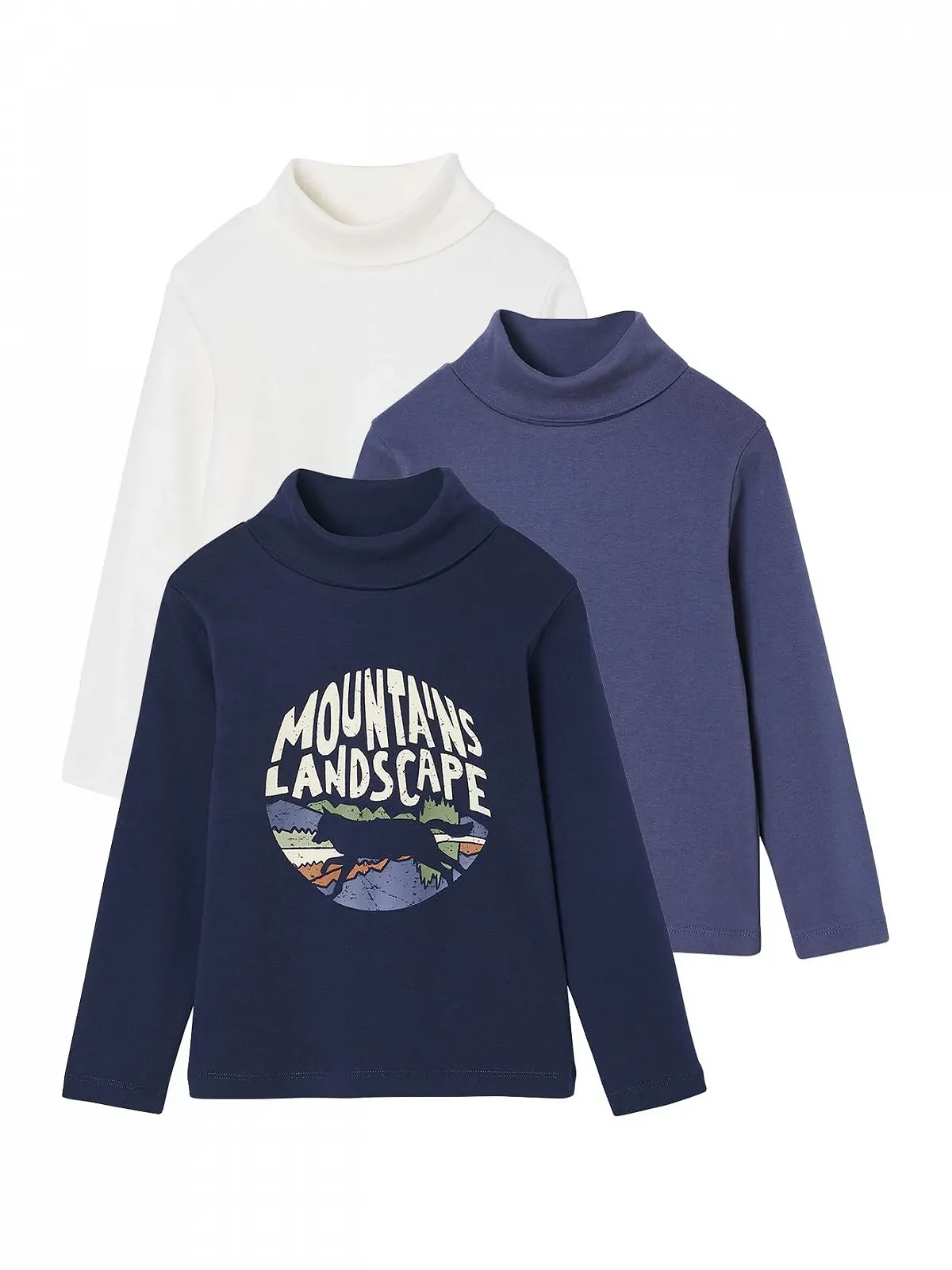 Водолазка VERTBAUDET Набор из 3 для мальчиков, фото №1