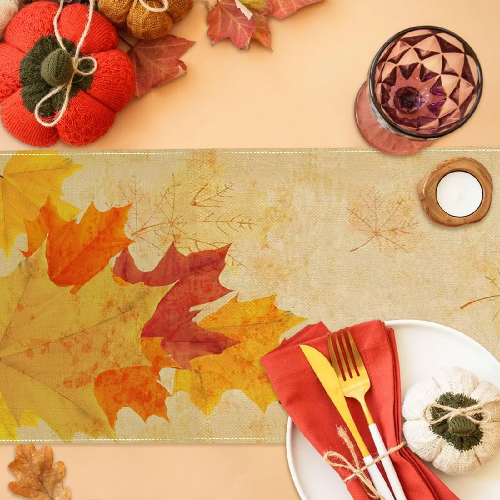 Ранер для столу Autumn Maple Leaves 33 x 183 cm, фото №2