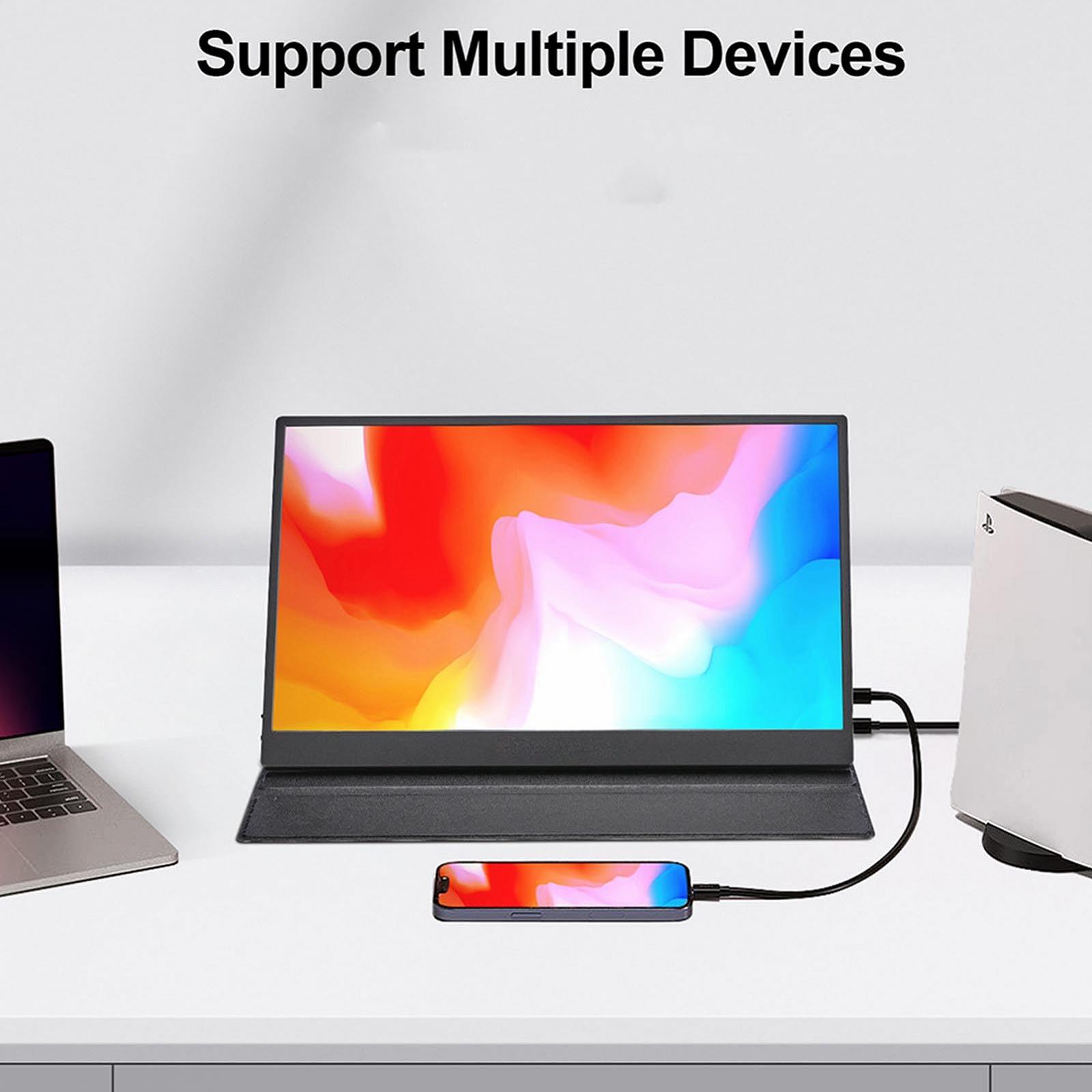 Экран Diyeeni Портативный Модель 17.3 дюймов IPS 165Hz 2.5K HDR для ноутбуков и планшетов с EU вилкой, фото №3