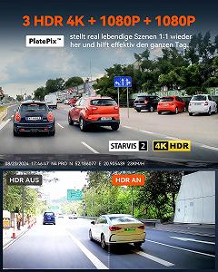 Відеореєстратор VANTRUE N4 Pro 5G WiFi 4K+ 1080P+ 1080P/3 HDR STARVIS 2 Чорний synthetic.ua - Фото 1