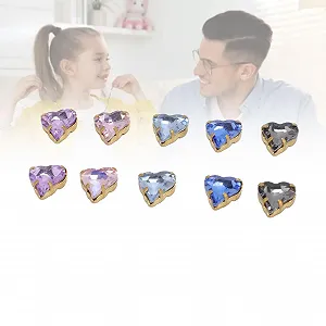 Стразы Стеклянные 12x13мм 5 цветов Золотая Основа Хрустальные Стразы для DIY поделок, изготовления ювелирных изделий, украшения костюмов synthetic.ua - Фото 1