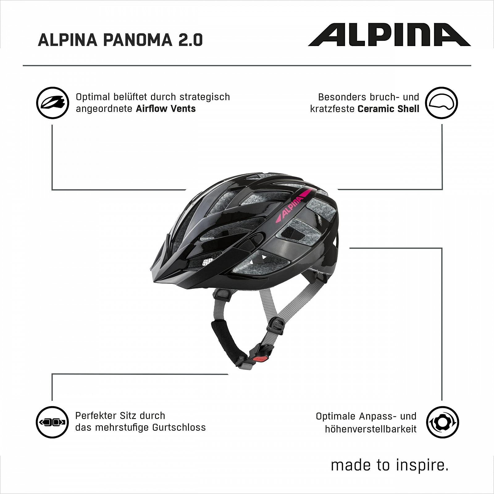 Шлем велосипедный ALPINA Panoma Reflective для взрослых, фото №6