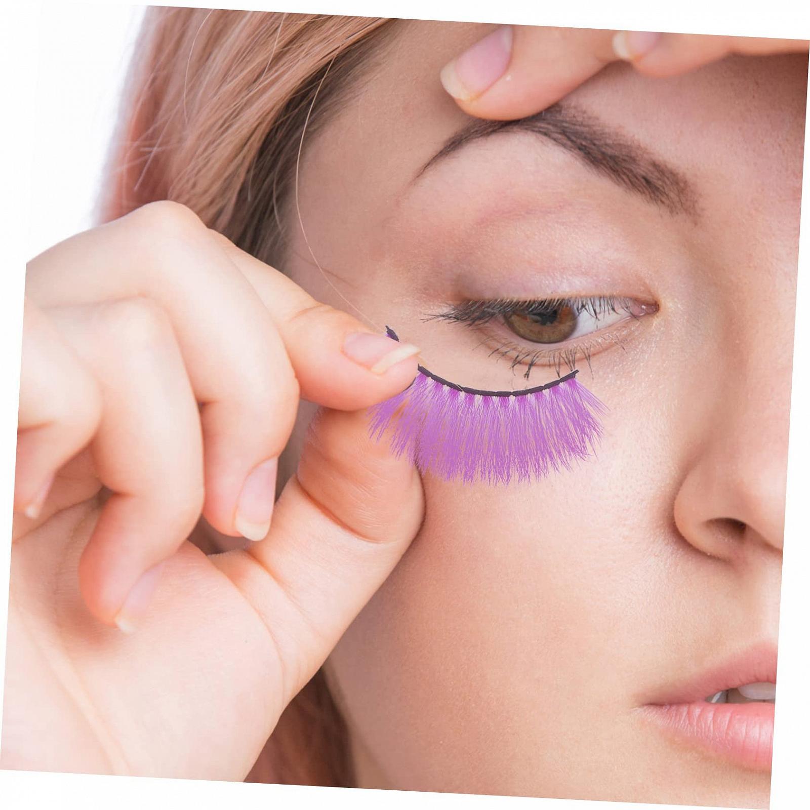 Накладні вії Healeved 20 пар, кольорові, рожеві, фото №6