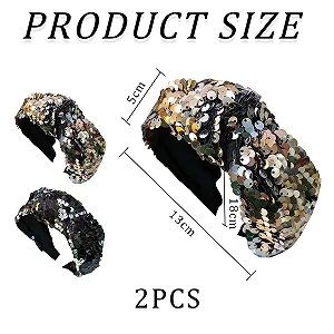 Обруч для волос с блестками (2 шт.) synthetic.ua - Фото 1