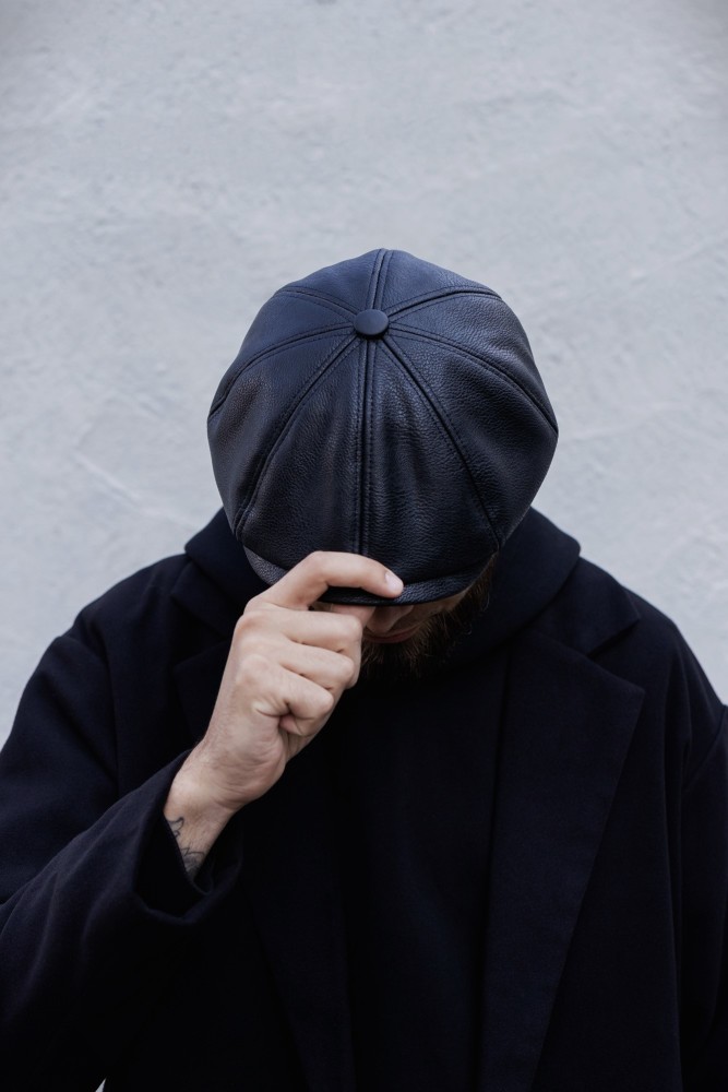 Шкіряна кепка восьмиклинка Without driver black, фото №1 Шкіряна кепка восьмиклинка Without driver black, фото №1