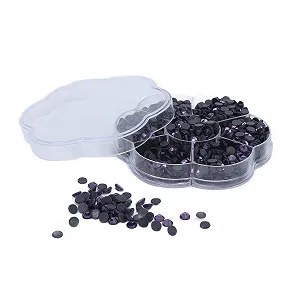 Стрази Скляні Стрази Блискучі грані Красиві кольори JM201 Лотосовий корінь фіолетовий synthetic.ua - Фото 1