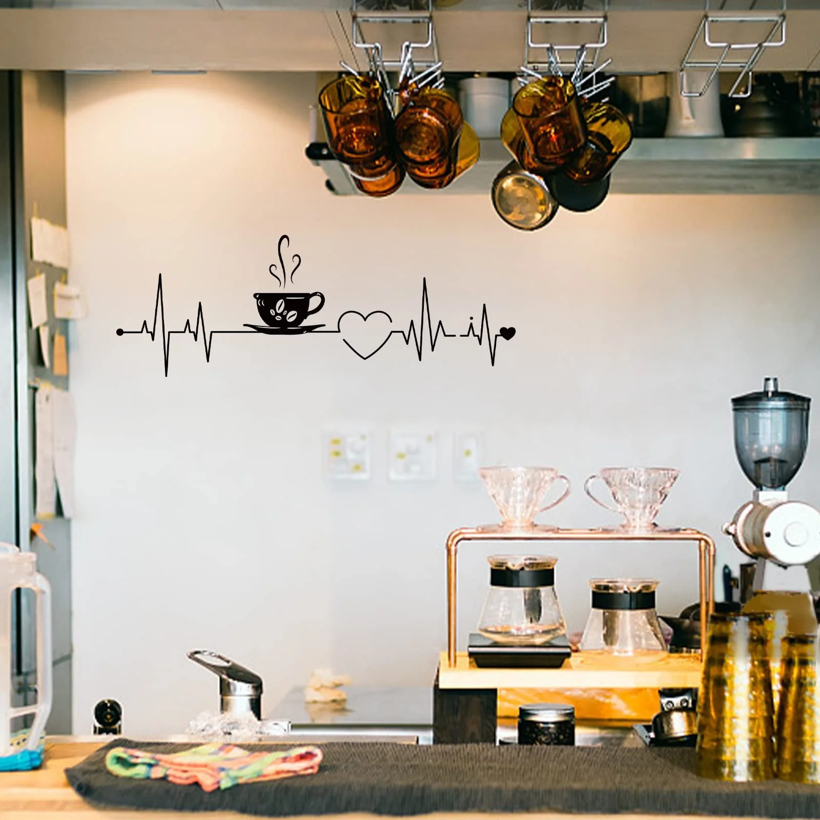 Наклейка на стіну SUPERDANT Coffee Cup Чашка кави 29 x 75 см, фото №3