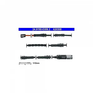 Датчик износа тормозных колодок ATE 24.8190-0308.2 для BMW задняя ось - Фото 1