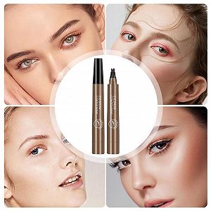 Олівець Microblading Pen Водостійкий з 4 вилчастими кінчиками для брів Рідкий Олівець стійкий для мікроблейдингу Макіяж для брів synthetic.ua - Фото 1