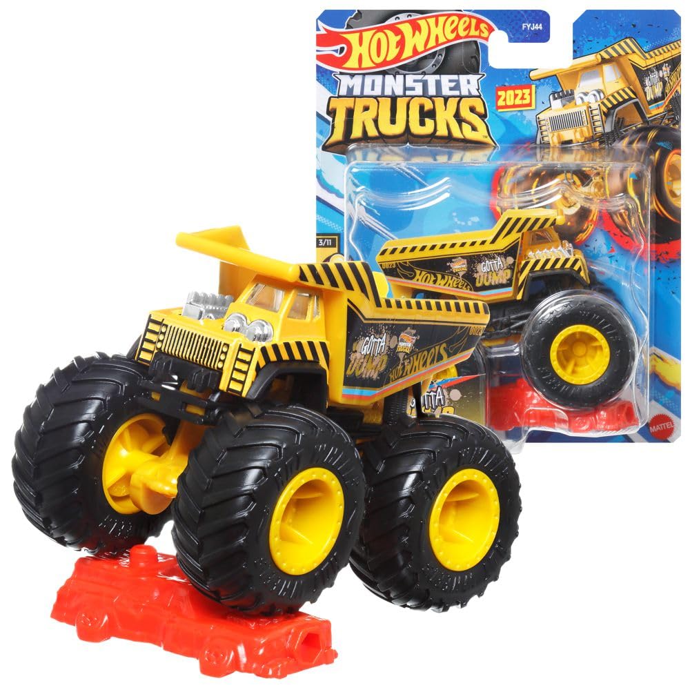 Іграшкова машина Mattel Monster Trucks Hot Wheels Gotta Dump Масштаб 1:64 Металева, фото №1