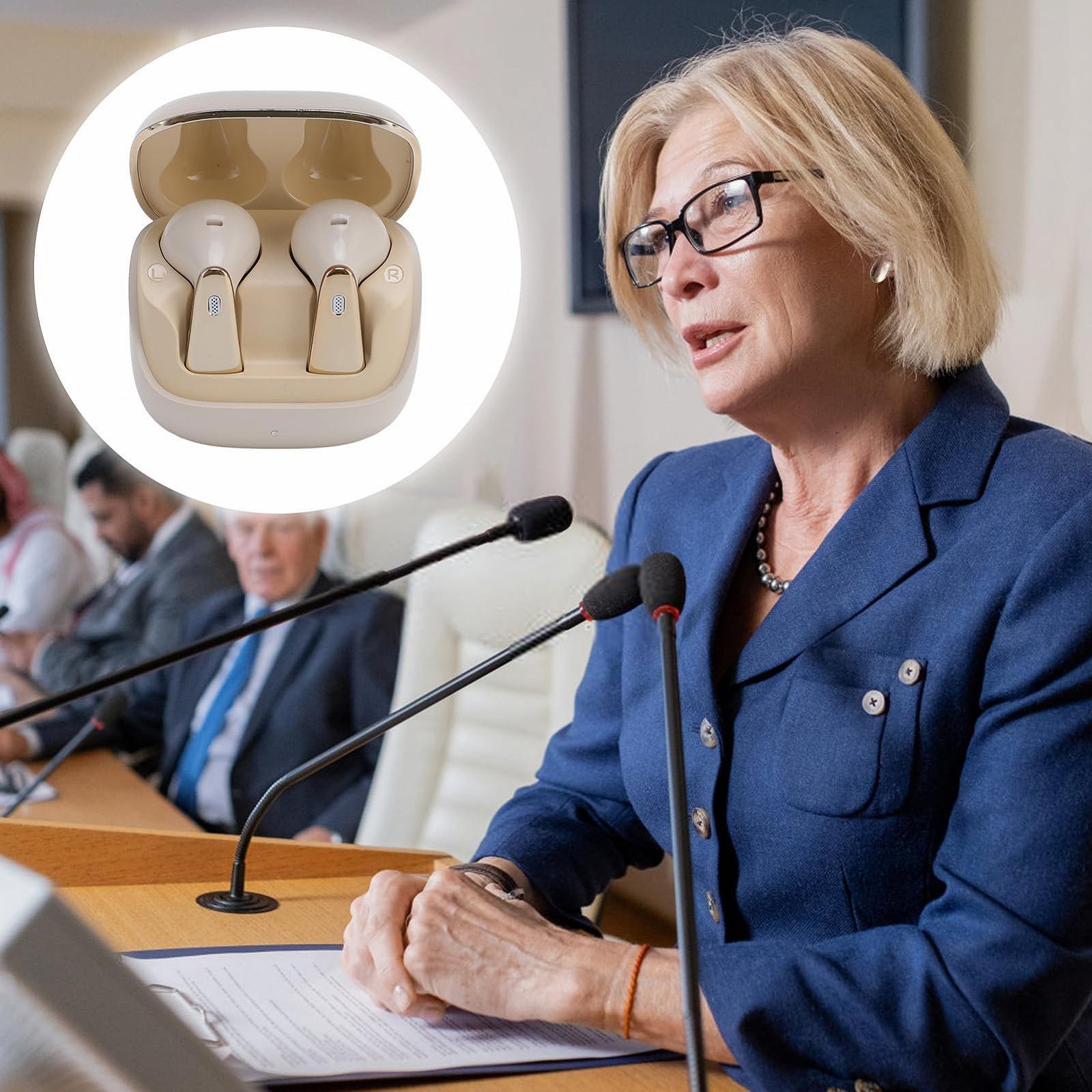 Наушники для перевода в реальном времени с поддержкой искусственного интеллекта для 150 языков, Hi-Fi качество звука, шумоподавления, фото №5