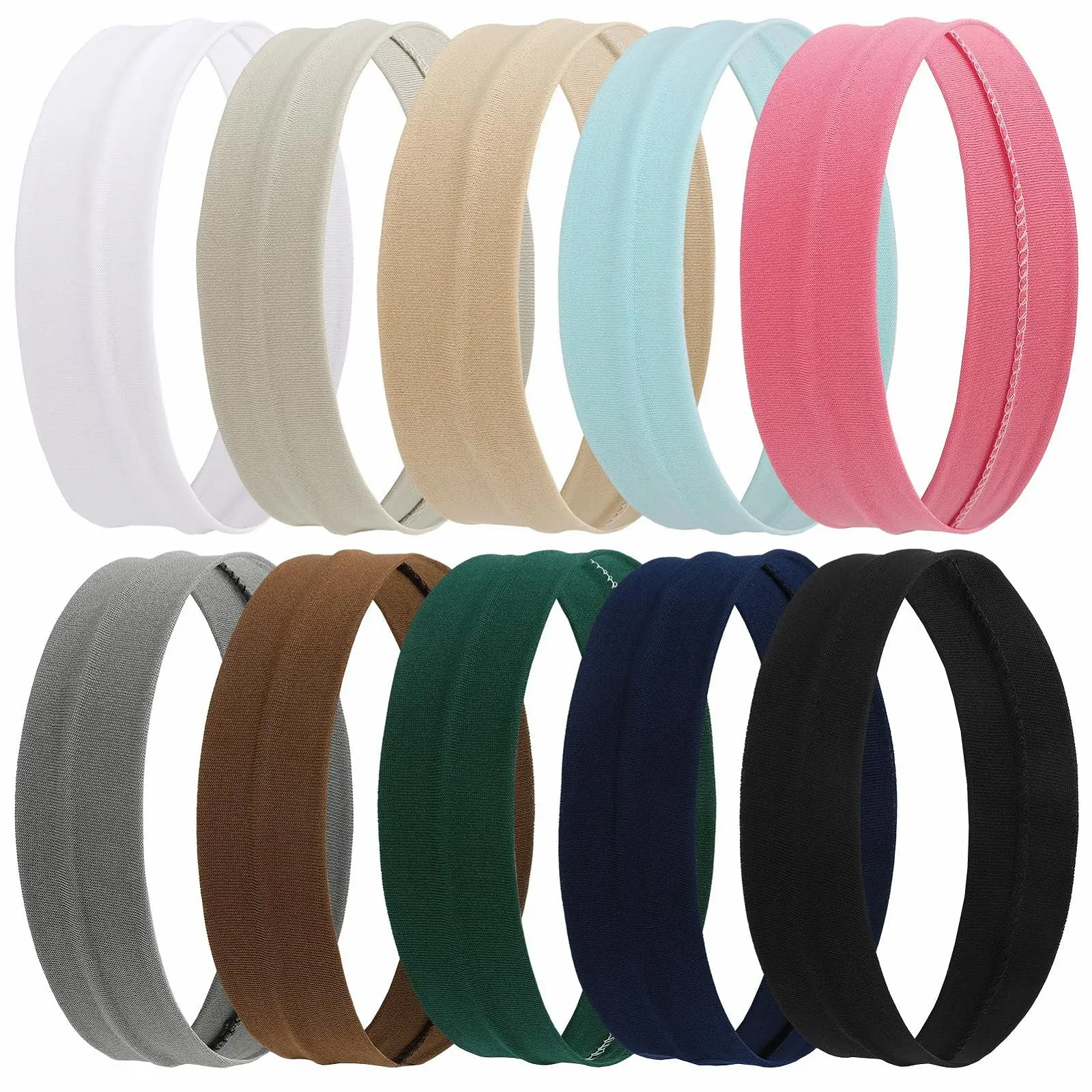 Спортивна Пов'язка на Голову Різні Кольори, Набір 10 штук, фото №1