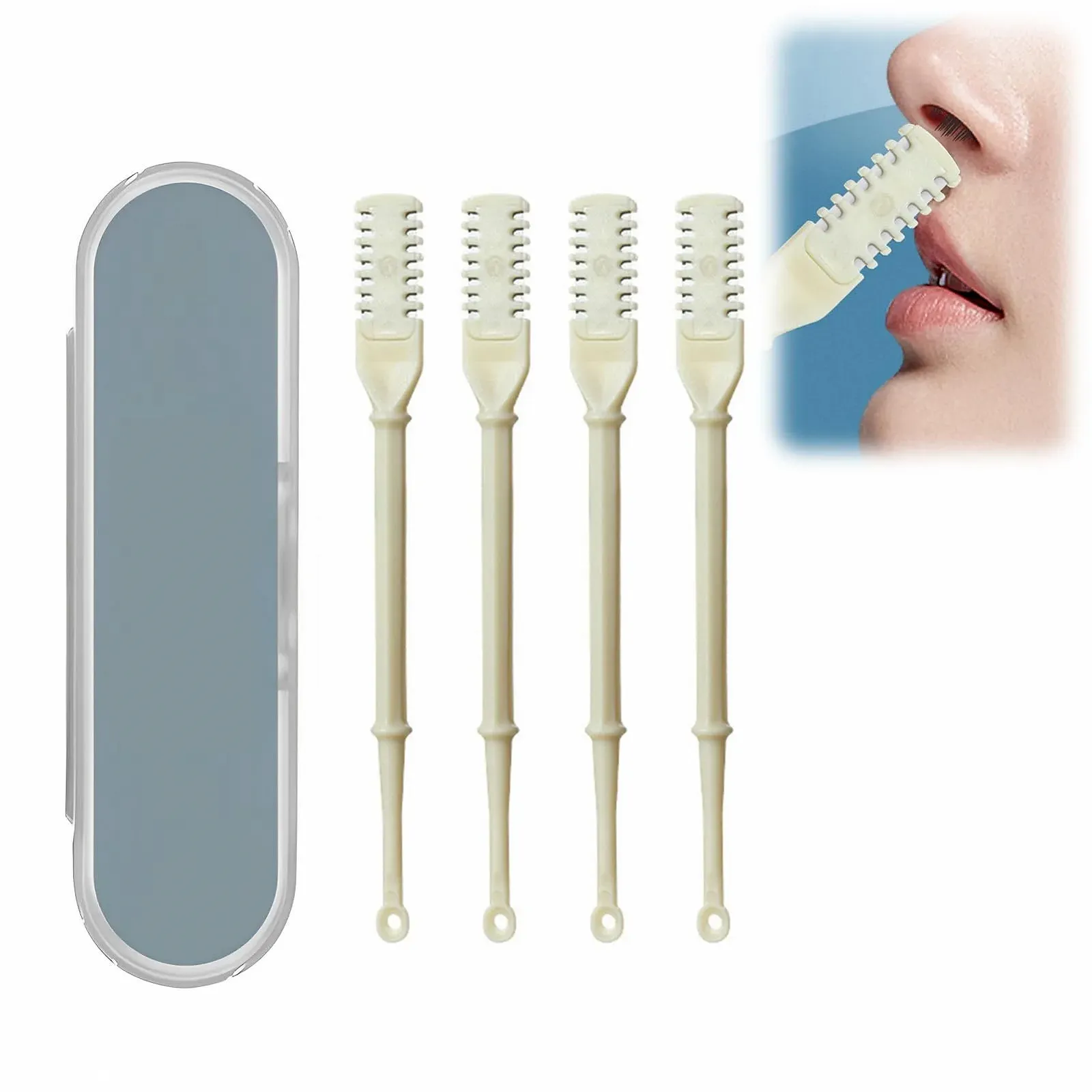 Тример для носа 2-в-1 Портативний 4 Шт, фото №1