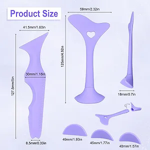 Набір 2 трафаретів для підводки з 3 змінними наконечниками Силіконовий synthetic.ua - Фото 1