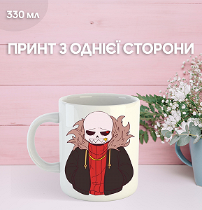 Кружка Андертейл с принтом керамическая чашка Undertale 330 мл Uk_547 - Фото 1