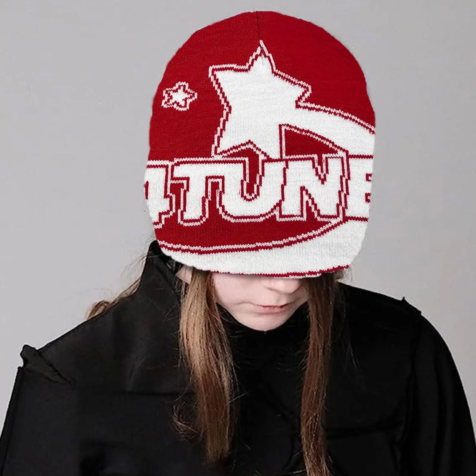 Вязаная шапка Ldabrye для подростков с жаккардовым рисунком, фото №3 Вязаная шапка Ldabrye для подростков с жаккардовым рисунком, фото №3